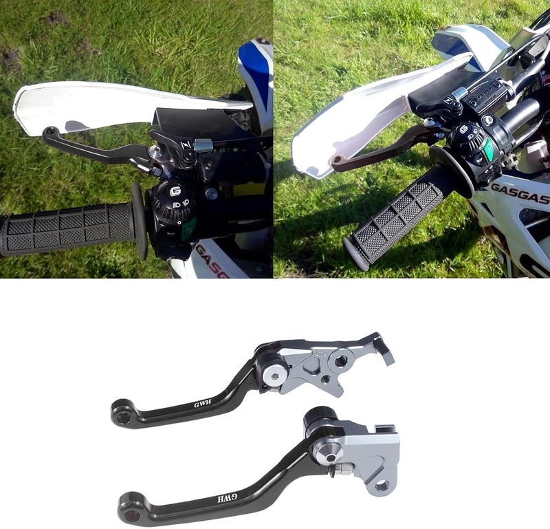 GWH Motorcycle Billet Foldable Brake Clutch Lever Handle CNC Aluminum Pivot for TRX400EX TRX 400 EX 1999-2008 Dirt Pit Bike (Black) - Image 5